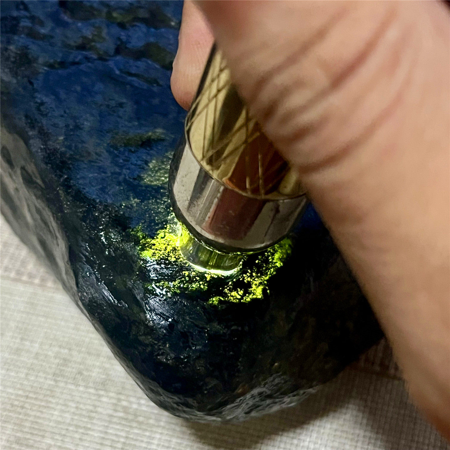 天然老坑翡翠玉石格应角冰种飘花