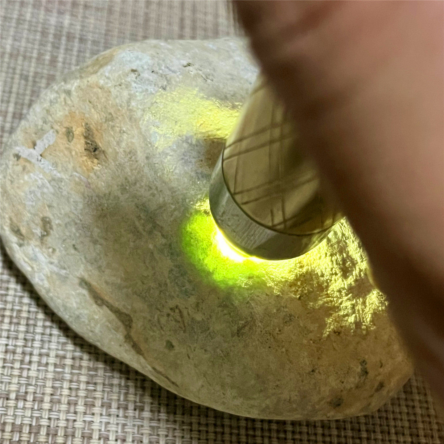 天然老坑翡翠玉石大马坎有色表现