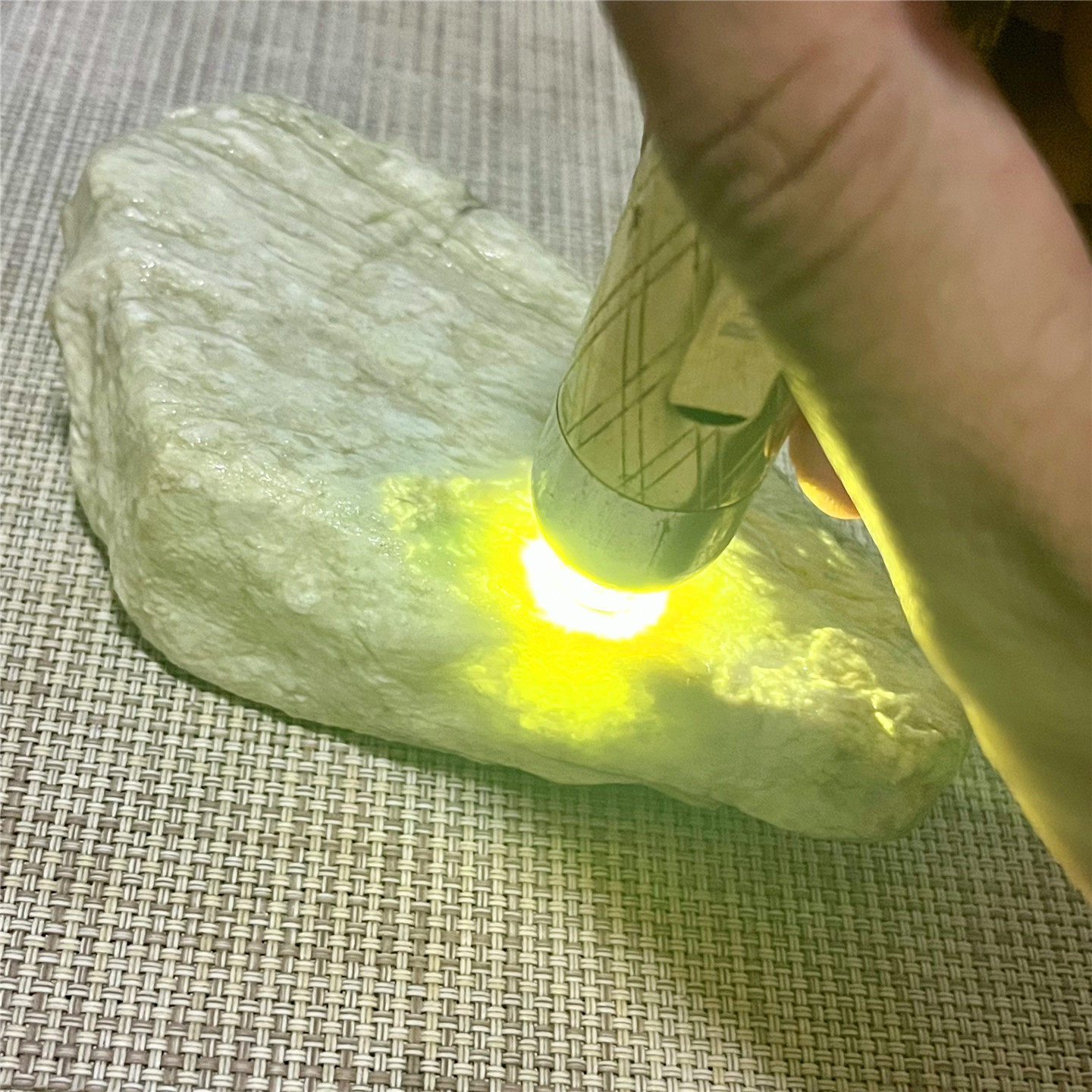 天然老坑翡翠玉石木那敞口包浆皮皮壳老辣种水化开起雾层化冰表现