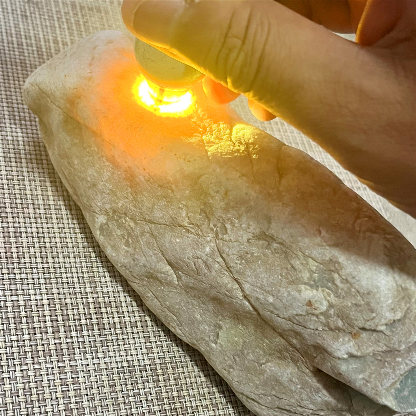 天然老坑翡翠玉石木那化冰牌子料
