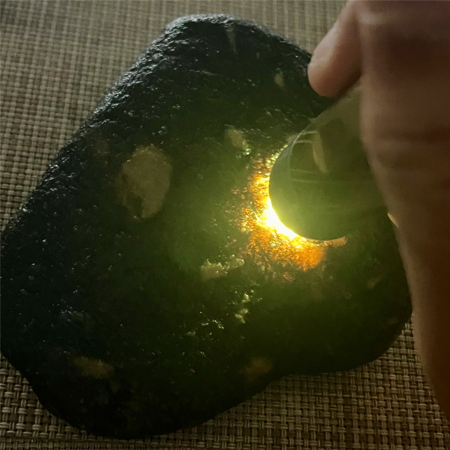 天然老坑翡翠玉石莫西沙冰黄表现