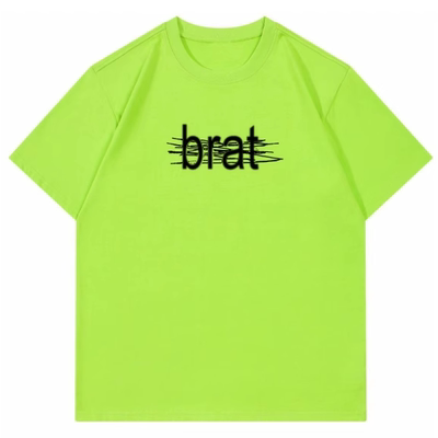 【ABCMJ】charliXCX查莉brat新专新封T恤美式纯棉宽松重磅短袖