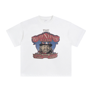 威利尼尔森WillieNelson美式 自制碧昂丝Beyonce同款 恤 ABCMJ