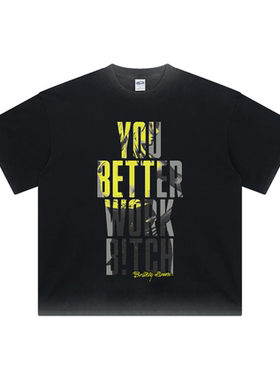 【ABCMJ】自制布兰妮Britney Spears25周年纪念做旧美式重磅T恤