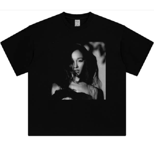 Petal Portrait T-Shirt Tour Swirl ariana grande A妹美式短袖