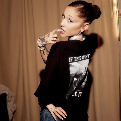 petal core t-shirt  ariana grande A妹美式重磅短袖