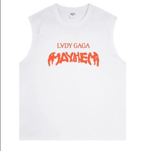 gaga新专MAYHEM新加坡演唱会速干零感背心 粉丝自制Lady ABCMJ