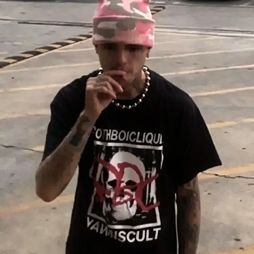 YAWNSCULT × GothBoiClique  GBC emo rap暗黑街头美式重磅短袖