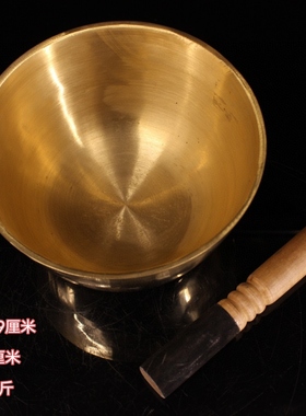 纯铜水碗黄铜圣水杯供水杯密宗法器净水杯铜磬礼佛供杯
