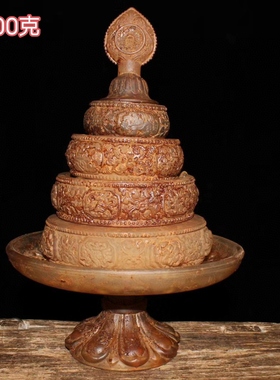 水晶曼扎盘用品用品八吉祥八宝舍利摆件佛前供品曼达盘曼茶盘修盘