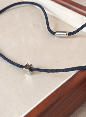 定制钛钢字母正方体卫衣链