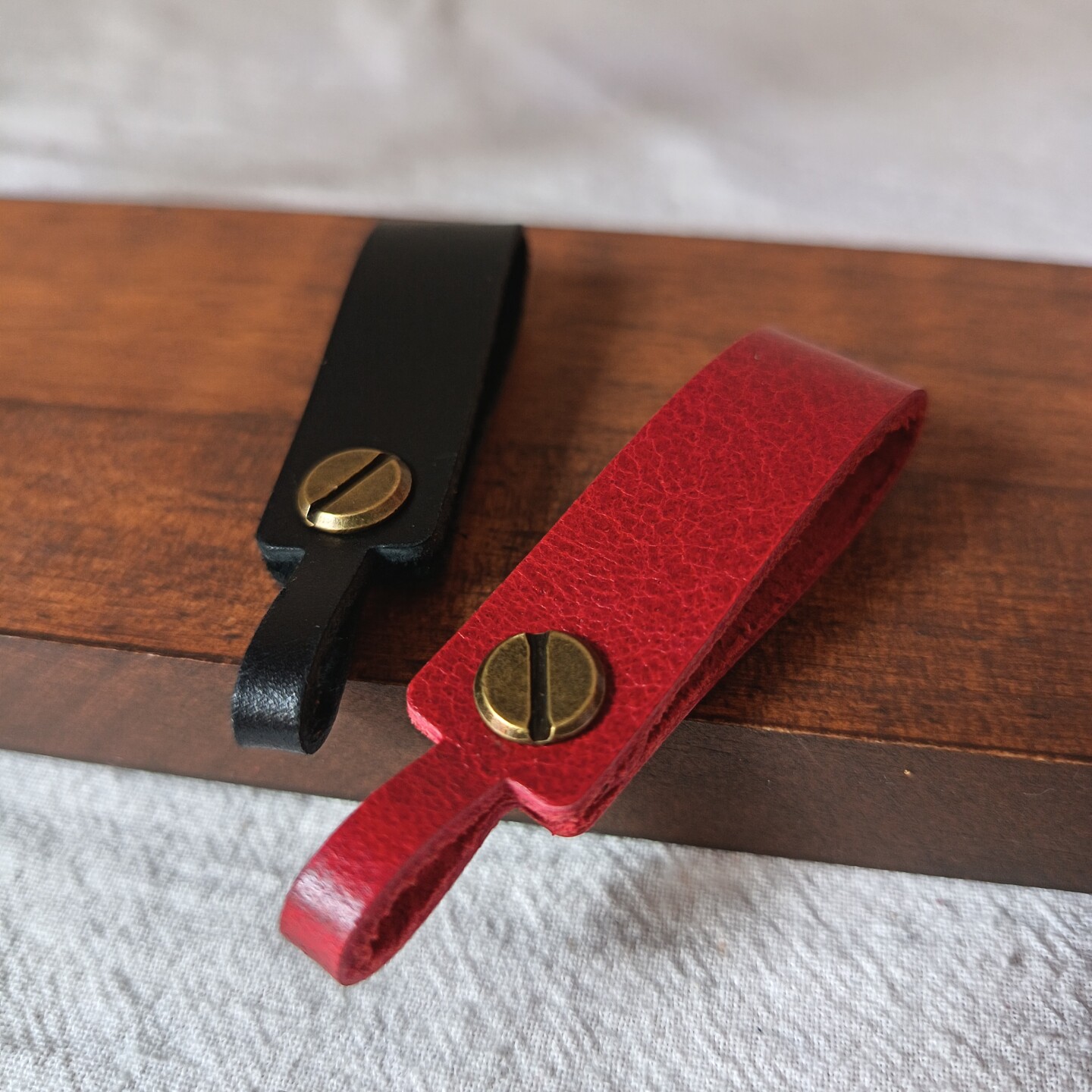 简约复古头层真牛皮钥匙扣挂件包袋拉链挂饰纯手工皮具防丢盗挂绳