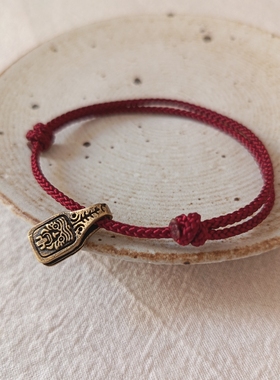 藏式民族风黄铜双面雕刻扎基拉姆