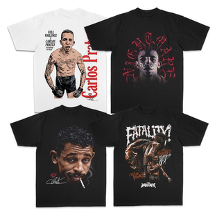 UFC烟鬼梦魇普拉特斯新款美式短袖纯棉T恤MMA运动格斗夏季