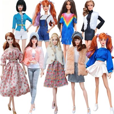 30CM6分玩具洋娃娃换装衣服套装比芭fr丽佳pp小布OB心怡叶罗丽12