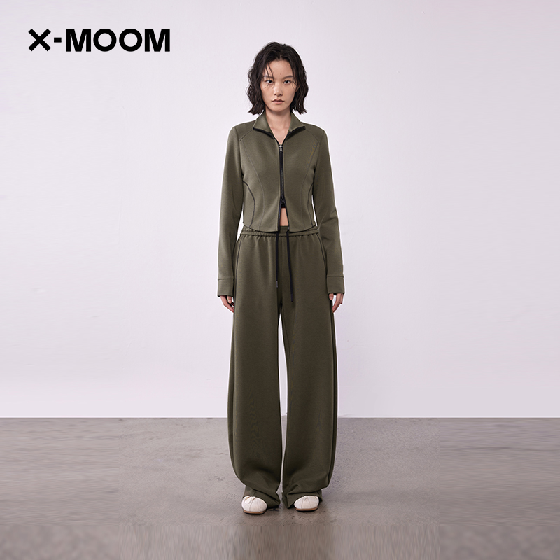 莫代尔羊毛混纺空气层修身外套