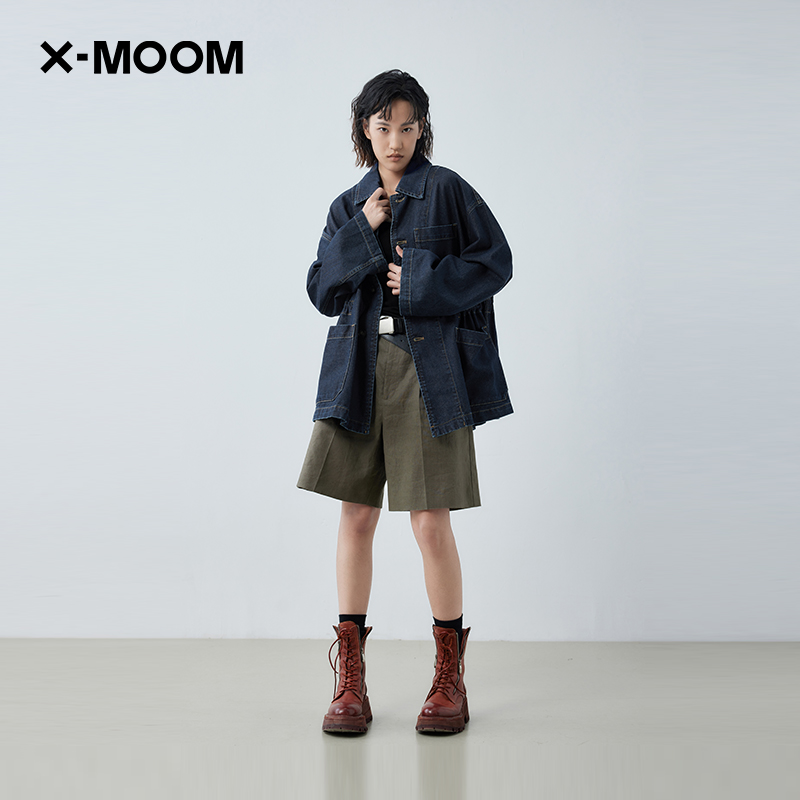 oversize原色牛仔外套X--MOOM