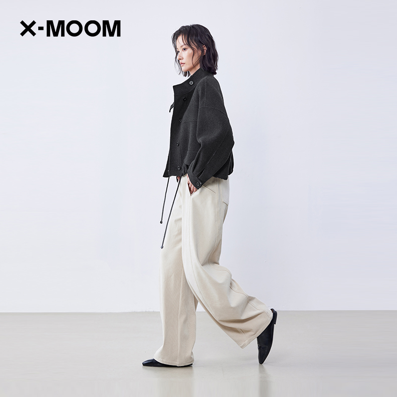 冬季新款立领羊毛短款呢大衣