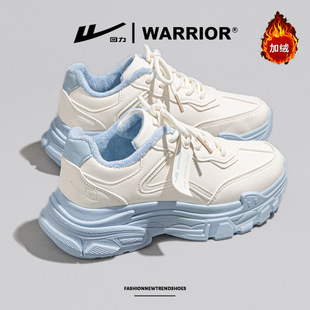 回力女鞋冬季加绒保暖老爹鞋女2025新款防水运动鞋球鞋秋冬棉鞋