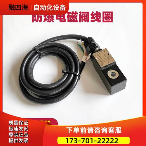 3C防爆电磁阀线圈气动气体电磁头EM-1.1/CX 24VDC 3.0W ExmbIICT4