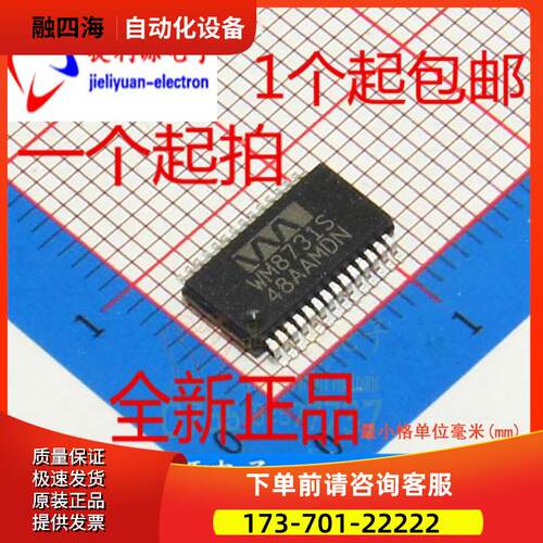 一只也可WM8731SEDS/RV WM8731S SSOP28数模转换音频解码【议价】