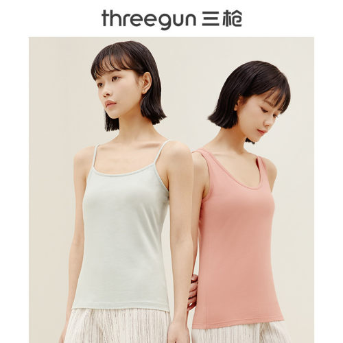 女舒肤弹力莱卡棉背心打底衫