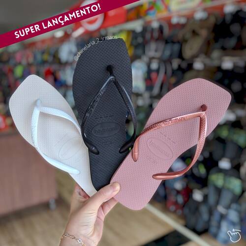 havaianas方头细带女款人字拖