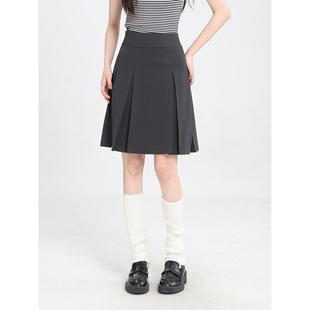 现货Creamsu叙白 春夏季短裙一件搭N件!自制夏日清新高腰百褶裙