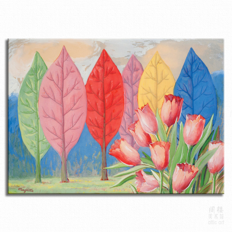 色彩的寓意 rene magritte 马格利特 装饰画 超现实主义 前卫艺术