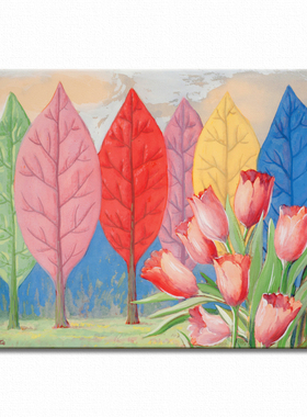 色彩的寓意 Rene Magritte 马格利特 装饰画 超现实主义 前卫艺术