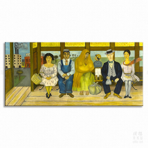 弗里达墨西哥艺术风书房装饰画