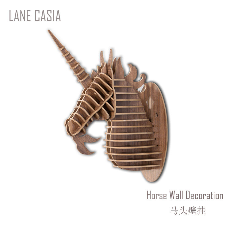 LANE 独角兽壁挂墙饰创意色彩马头动物装饰拼装DIY装饰挂件ins在类目 家居饰品, 壁饰中 - 来自Buy2taobao.com提供专业的淘宝代购服务