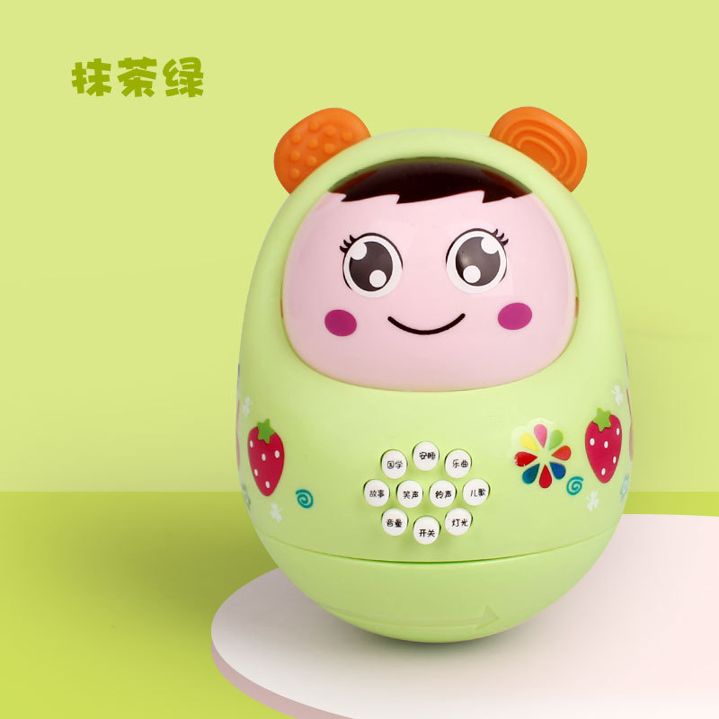 包邮婴幼儿早教不倒翁故事机娃娃益智带灯光音乐儿童玩具男孩女孩