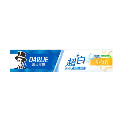 黑人牙膏超白密小苏打清新口气