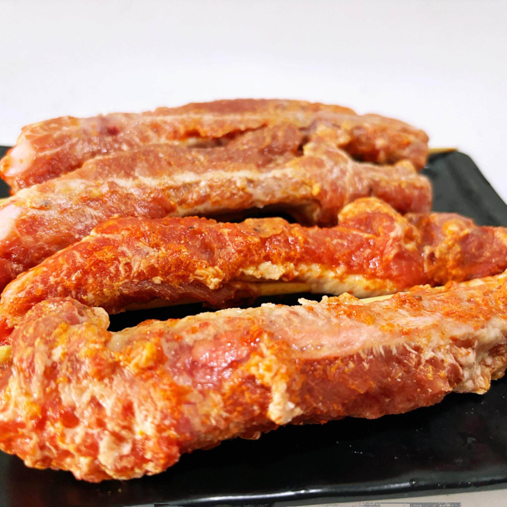 椒香排骨串调理腌制猪排骨大串商用烧烤肉串半成品炸串食材10串批图片