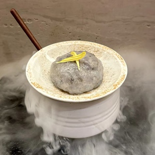 网红商用山野风火锅店山缓缓同款虾滑丸子专用摆盘餐具复古陶瓷碗