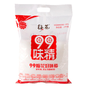 梅花味精2kg1kg400g200g99无盐纯味精大包装 家用小袋增鲜调味料