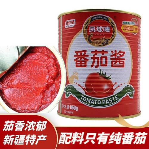 凤球唛无添加铁罐新疆特产番茄酱