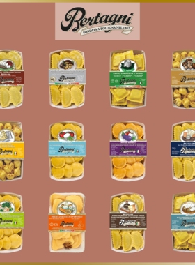 Bertagni意大利进口必丹尼奶酪馅戒指形云吞250g意大利饺子