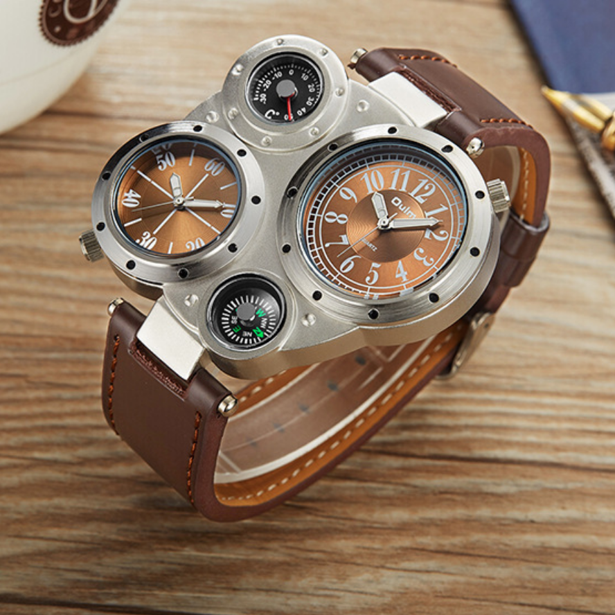 新款正品欧美风运动手表男潮流大表盘多功能几何形夜光石英腕表男,手表,国产腕表,淘宝优惠券,粉丝福利购,淘宝优惠卷