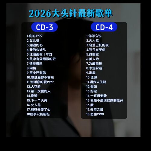大头针经典108首无损车载CD机