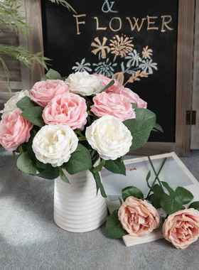 厂家销售 夜玫瑰 仿真花外贸假花家居婚庆装饰花墙GF15423