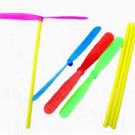 不发光竹蜻蜓手搓双飞叶塑料飞天仙子飞盘类儿童益智怀旧玩具