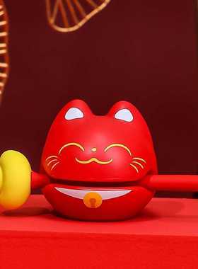 新款木鱼财富+1办公桌手办情绪网红系解压公仔发财木鱼圣诞礼物新