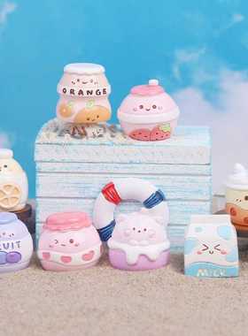饮品铺子萌粒小盲袋女孩桌面潮玩盲盒手办小摆件少儿生日礼物