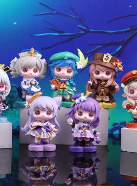 yuan神系列盲盒手办公仔玩偶摆件创意潮流家居办公桌面摆饰品