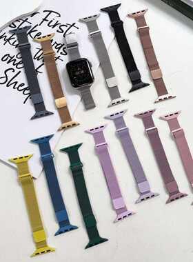 双节细款磁吸米兰表带适用applewatch苹果手表iwatch8代765se工厂