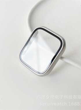 适用于苹果手表iwatch87654321星光色PC一体壳膜钻全包半包保护壳