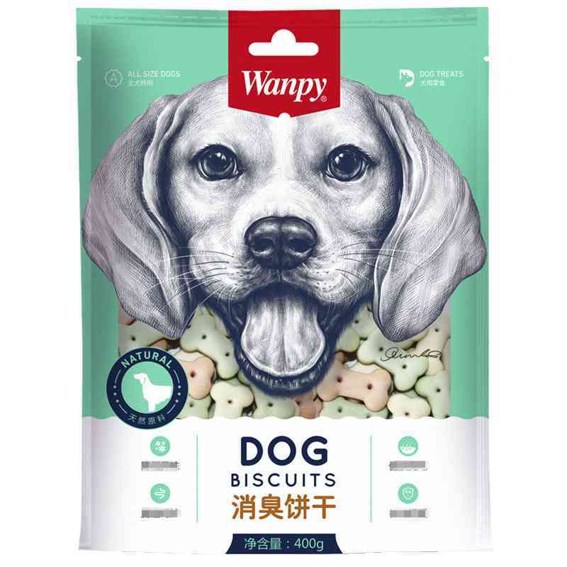 顽皮消臭饼干400g 狗零食狗饼干宠物狗粮贵宾泰迪金毛萨摩训练