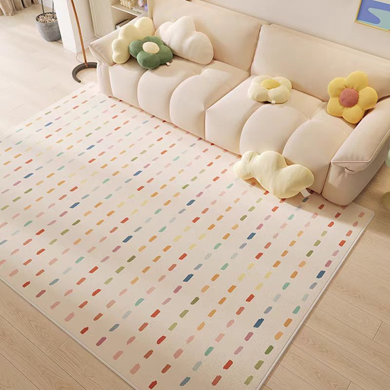 屋颜icarpets/彩色儿童房间地毯客厅学习阅读区女孩卧室加厚地垫